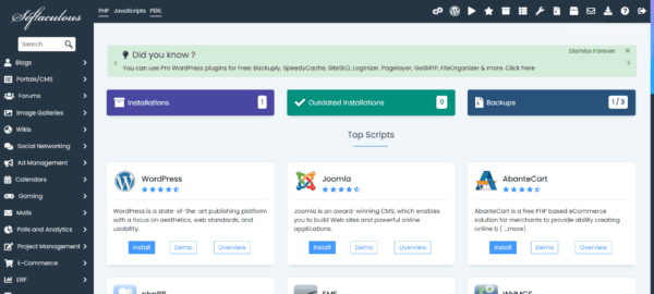 Softaculous 1 50 GB NVMe Shared Cloud Package