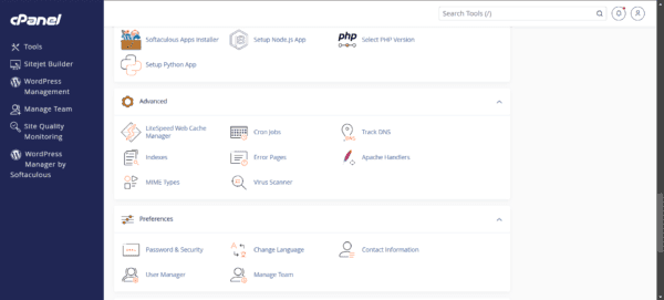 cPanel 5 50 GB NVMe Shared Cloud Package